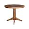 International Concepts Round 36 in Round Top Pedestal Table, 29.9 in Height, Distressed Oak, 36 in W, 36 in L, 29.9 in H K42-36RT-27B - alternate 2